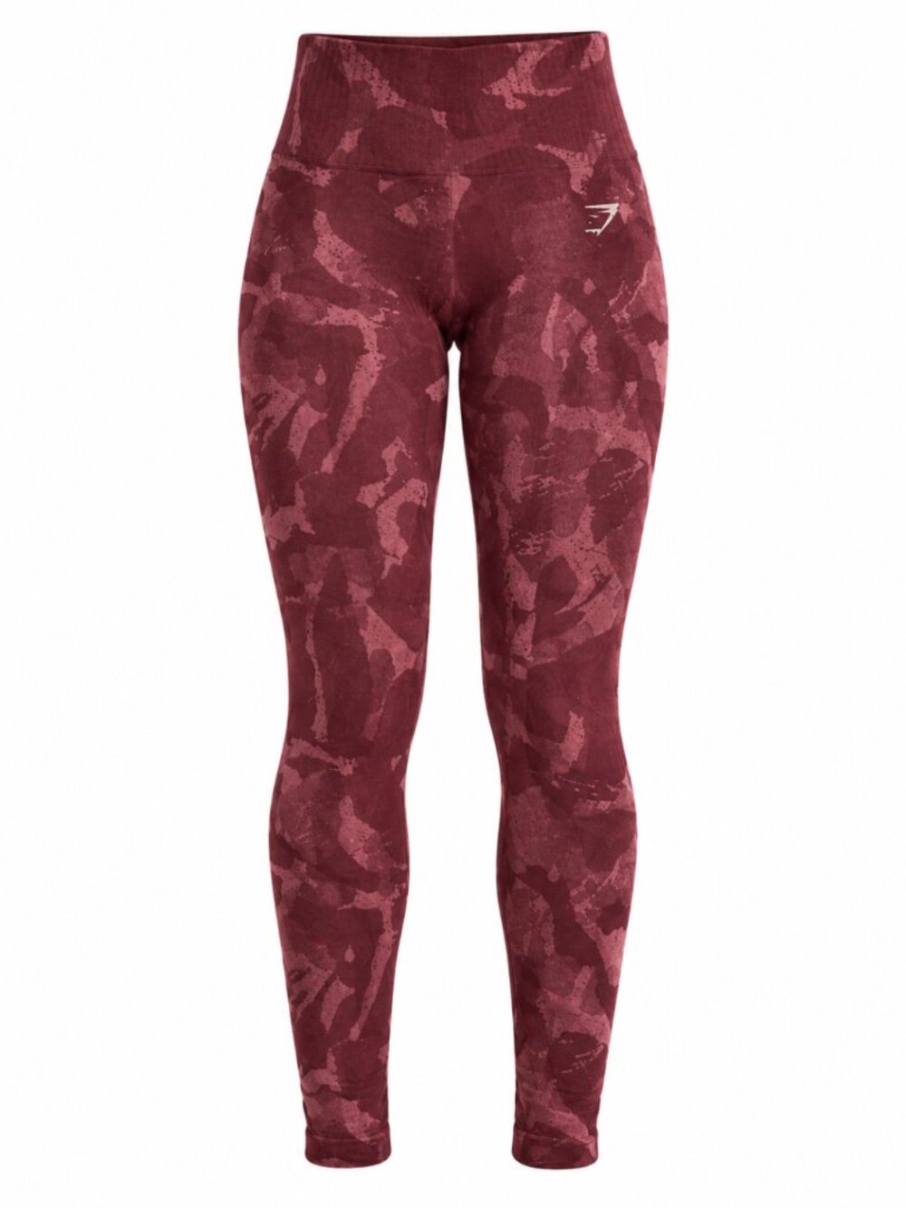 💖 2/$40 Gymshark Burgundy Camo High Rise Seamless Scrunch Leggings Sz S